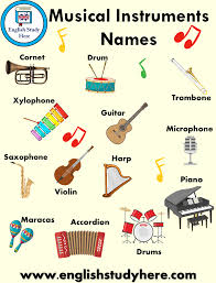 Musical baby names 31 musical baby names that will add a whole lot of rhythm to your life. Musical Instruments Names And Pictures English Study Here English Study Math For Kids Musicals