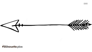 Cute Hand Drawn Arrow With Feather Silhouette Vector And Graphics Silhouette Pics This silhouette may be used royalty free with attribution for personal and educational purposes. silhouette pics