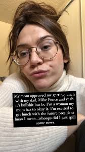Alyssa Sabo On Twitter Peggy Pence Mike Pence S Teen Daughter Is Up Early And Spilling Some Major News She has also written where you go:
