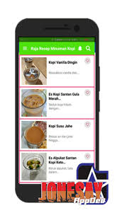 Rebus kopi item, saring dan tuang di gelas. Raja Resep Minuman Kopi For Android Apk Download