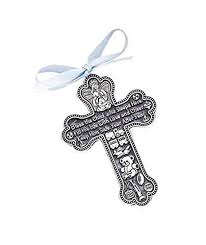 Take a look at these heartfelt baptism gift ideas, including several personalized picks from etsy and amazon, for something worthy of this major milestone in the baby boy or girl's life. Bless The Child Guardian Angel Baby Boy Crib Cross Pewter Medal Christening Baby Shower Gift Baptism Keepsake With Blue Ribbon Gift Boxed Buy Online In Bahamas At Bahamas Desertcart Com Productid 1669912