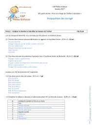 Cap Petite Enfance Ep1 Parte Ecrite Prise En Charge De L Enfant A Domicile Corrige 2017 Docsity