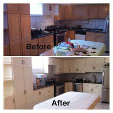 Re Painted Kitchen Cabinets In Benjamin Moore Vanilla Ice Cream Kitchen Cabinets Repainting Kitchen Cabinets Refinishing Cabinets