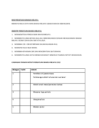 Persatuan bahasa melayu telah mengadakan lawatan ke karnival pendidikan 2012 peringkat negeri melaka yang diadakan di mitc , ayer keroh. Doc Misi Persatuan Bahasa Melayu Docx Vijay Kumar Academia Edu