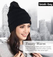 Buy Brook + Bay Brook + Bay Faux Fur Pom Pom Beanie