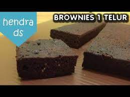 Dengan warna coklat yang pekat dan siapkan wadah lain, masukkan telur, vanili bubuk, gula, ovalet, dan garam. Brownies 1 Telur Youtube