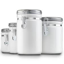 Maybe you would like to learn more about one of these? Ceramic Kitchen Canisters White Set Of 4 In Kitchen Canisters