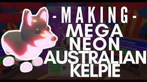 Big bold green lampshade gold lamp. Making A Mega Neon Australian Kelpie In Adopt Me Roblox Youtube