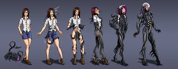 The otherworldly makeup and body paint applied by the. Alien Heroine Transformation Tf Sale Commission By Re Maker