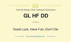 What Does Gl Mean Slanguide