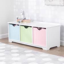 Nantucket Storage Bench Pastel Toy Storage Bench Storage Bench Wooden Storage Bench