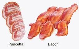 Is pancetta just diced bacon?