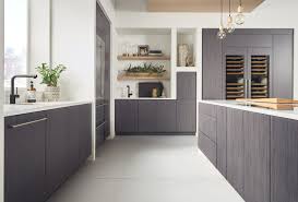 contemporary grey wood kitchen