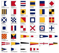 It was paired with the alphabetical code flags defined in the international code. International Code Flags Or Signaling Flags