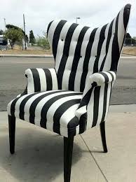 Gorgeous Black And White Striped Chair Striped Chair Goth Home Decor Gothic Home Decor