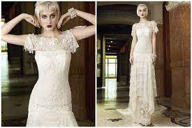 Plan A Stunning Flapper Wedding The Inspired Bride Vintage Wedding Dress 1920s Lace Wedding Dress Vintage 1920 Wedding Dress