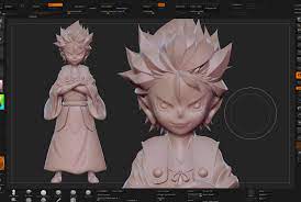 3d Anime Zbrush Boy Anime Figure Anime Animefigure Figurecollection Gamaniro Otaku Animegirls Cartoon Hair Zbrush Anime Figures