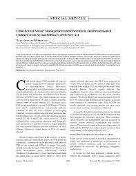 Sexual offences against children bill 2017. Pdf Child Sexual Abuse Management And Prevention And Protection Of Children From Sexual Offences Pocso Act