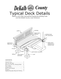 Typical Deck Details Dekalb County Georgia Pages 1 9