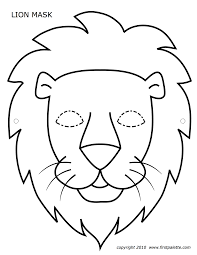 Risultati Immagini Per Colora Maschera Leone Oggetti Biblici Festa A Tema Animali Artigianato Animali