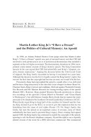 I have a dream is a public speech that was delivered by american civil rights activist martin luther king jr. Pdf Martin Luther King Jr S I Have A Dream And The Politics Of Cultural Memory An Apostil