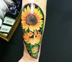 Sunflowers Tattoo By Nastasya Ustinova Photo 24350