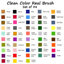 Zig Clean Color Real Brush 48 Color Collection W Case Bonus Water Brush