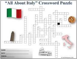 The last week, italy has experienced some extraordinary weather. All About Italy Crossword Puzzle Activity Worksheet By Techcheck Lessons