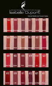 Isabelle Dupont Velvet Matte Lipcream Velvet Matte Matte Lip Cream Lipstick Colors