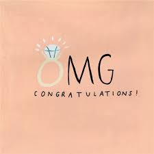 Greeting Cards » OMG Congratulations Engagement Card - Sooshichacha