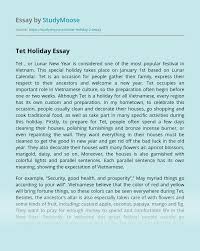 Tet Holiday Free Essay Example