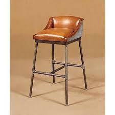 Livy Industrial Leather Bar Stool Mecox Gardens Bar Stools Leather Bar Stools Kitchen Bar Stools