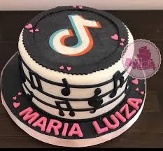 Pin By Alejandra Mero On Cake Tick Tok Birthday Cake Kids Teenage Birthday Party Wolf Cake