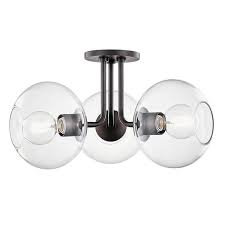 Lynnwood 3 Light 20 Cluster Globe Semi Flush Mount Bronze Ceiling Lights Mitzi By Hudson Valley Lighting Flush Mount Lighting