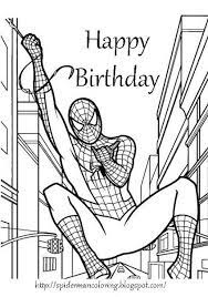 Print this coloring page (it'll print full page) similar coloring pages. Happy Birthday Spider Man Coloring Pages NgÆ°á»i Nhá»‡n Sieu Nhan Hinh áº£nh