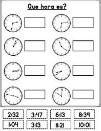 (literally what hour is it?) to answer we might respond with a variety of answers. Que Hora Es Spanish Telling Time By Bilingual Teacher World Tpt