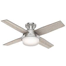 42''low profile ceiling fan with light and remote control, aluocyi flush mount small ceiling fan with 5 blades, 3 color change, 6 speeds for living room, bedroom, children room, indoor, outdoor, black. Dempsey Low Profile Ceiling Fan With Light By Hunter Fans At Lumens Com
