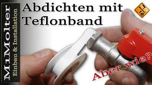 Das geschieht grundsätzlich auf zwei arten: Abdichten Mit Teflonband Von M1molter Youtube