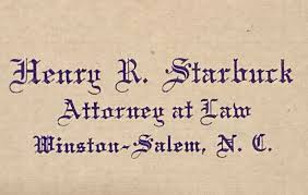 Start checking them out and. 1908 Letterhead Henry Starbuck Attorney Winston Salem North Carolina Ebay
