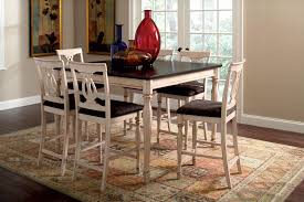 White Table Black Top Dining Room Sets Kitchen Table Settings Counter Height Dining Table