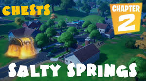Salty springs was a small residential area in the middle of the battle royale map. Every Chest In Salty Springs Fortnite Battle Royale Chapter 2 Season 1 Youtube