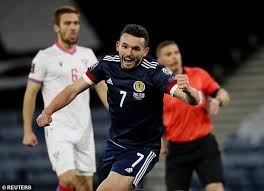 John mcginn's stunning bicycle kick salvaged a draw for scotland against austriacredit: Scotland 4 0 Faroe Islands Goals From Che Adams Fraser And A Double John Mcginn Secure Victory Ali2day