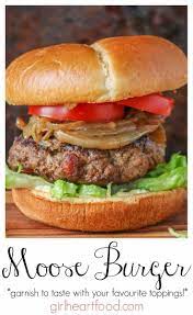 Moose Burger Recipe Pan Fried Garnished To Taste Recipe Moose Recipes Moose Meat Recipes Moose Burger Recipe