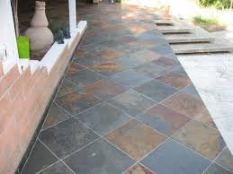 Pin By Amy Maurer On Home Decor Exteriors Slate Patio Patio Garden Design Outdoor Tiles Floor