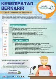 Pada bulan juni 2011 pt novell pharmaceutical laboratories telah mendapatkan persetujuan dari australian therapeutic goods administration (tga) sebagai bukti bahwa perusahaan tersebut telah membuat produk farmasi yang berkualitas. Untarcareer Tcc Ar Twitter Loker Dari Pt Novell Pharmaceutical Laboratories Lokeruntarcareer Bemuntar Untarjakarta