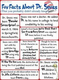 Seuss wordsearch & crossword puzzle: Fun Facts About Dr Seuss That You Probably Didn T Know Free Printable Drseuss Education Readacrossam Dr Seuss Math Dr Seuss Classroom Facts About Dr Seuss