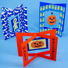 Zombie walking wishes card for halloween festival. Make 3 D Halloween Dangler Cards Greeting Card Ideas Aunt Annie S Crafts