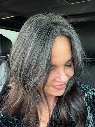 🌿 72 Weeks Dye Free 🌿 Grey? Yes. Boring? Never. This isn't some quiet  fade into the background. This is front-row confidence—rooted, unrushed,  unapologetic. Call it salt and pepper, silver streaks, wisdom