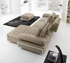 Lux Sectional Sofa Appartamenti Beige Arredamento Casa Divani