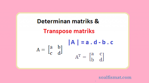 We did not find results for: Contoh Soal Determinan Matriks Transpose Matriks Dan Pembahasan Soalfismat Com